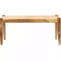 Kirklands Home Handwoven Rattan Cane and Mango Wood Bench Sale