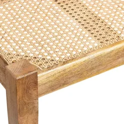 Kirklands Home Handwoven Rattan Cane and Mango Wood Bench Sale