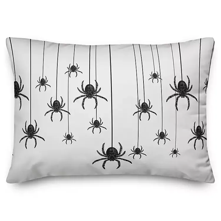 Pillows>Kirklands Home Hanging Spiders Halloween Pillow