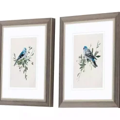 Kirklands Home Happy Bluebirds Framed Art Prints, Set of 2 Hot