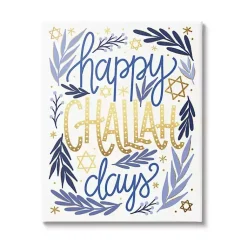 Hanukkah Decorations>Kirklands Home Happy Challah Days Canvas Art Print