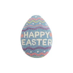 Pillows>Kirklands Home Happy Easter Egg Shaped Decorative Throw Pillow