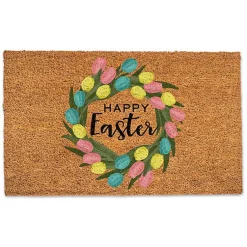 Easter Decorations>Kirklands Home Happy Easter Egg Wreath Doormat