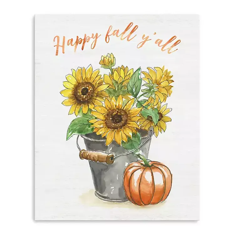 Fall>Kirklands Home Happy Fall Y'all Canvas Art Print