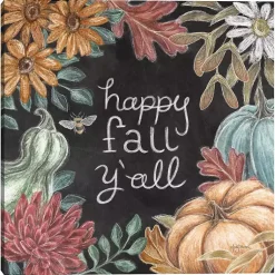 Fall>Kirklands Home Happy Fall, Y'all Chalkboard Canvas Wall Art