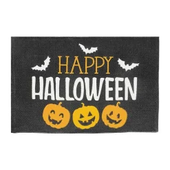 Halloween>Kirklands Home Happy Halloween Jack O Lanterns Accent Rug