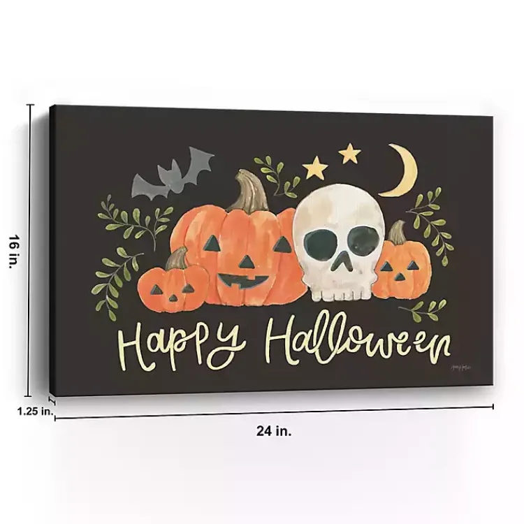 Halloween>Kirklands Home Happy Halloween Jack-O-Lantern Canvas Art Print