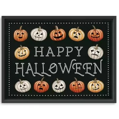 Halloween>Kirklands Home Happy Halloween Jack-o-Lanterns Framed Art Print