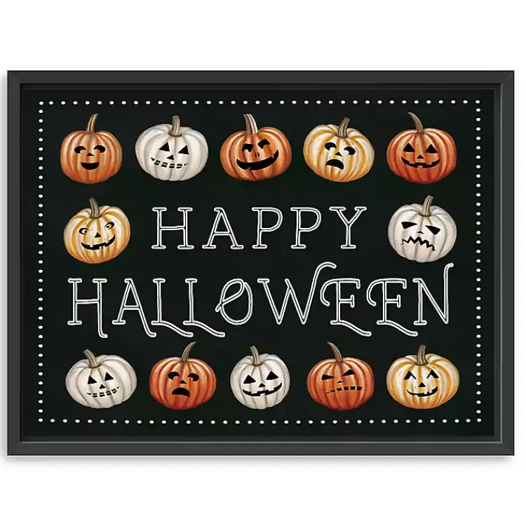 Halloween>Kirklands Home Happy Halloween Jack-o-Lanterns Framed Art Print