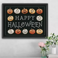 Halloween>Kirklands Home Happy Halloween Jack-o-Lanterns Framed Art Print