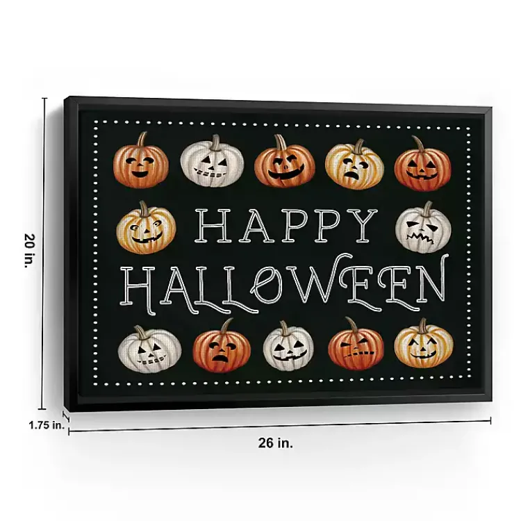 Halloween>Kirklands Home Happy Halloween Jack-o-Lanterns Framed Art Print