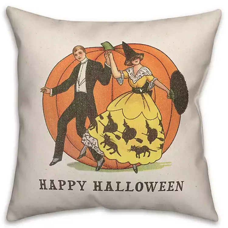 Halloween>Kirklands Home Happy Halloween Linen Throw Pillow Multi