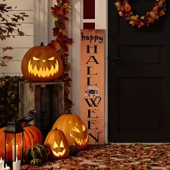 Halloween>Kirklands Home Happy Halloween Spider Porch Board