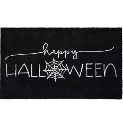Halloween>Kirklands Home Happy Halloween Spider Web Doormat