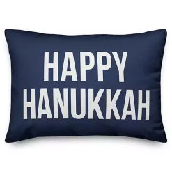 Hanukkah Decorations>Kirklands Home Happy Hanukkah Lumbar Pillow