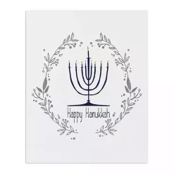 Hanukkah Decorations>Kirklands Home Happy Hanukkah Menorah Canvas Art Print