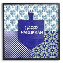 Hanukkah Decorations>Kirklands Home Happy Hanukkah Patterned Wall Plaque