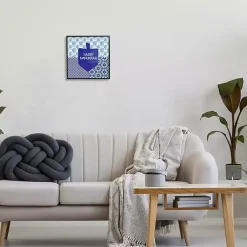 Hanukkah Decorations>Kirklands Home Happy Hanukkah Patterned Wall Plaque