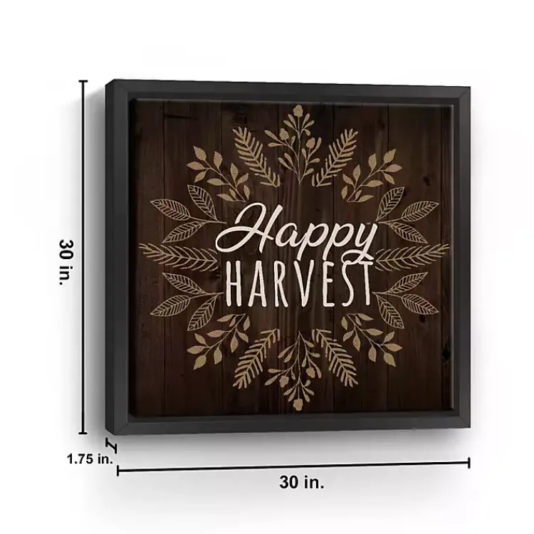 Fall>Kirklands Home Happy Harvest Floral Giclee Canvas Wall Plaque Brown