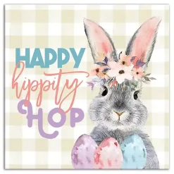 Easter Decorations>Kirklands Home Happy Hippity Hop Canvas Art Print Multi