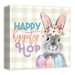 Easter Decorations>Kirklands Home Happy Hippity Hop Canvas Art Print Multi