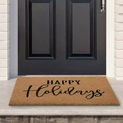 Outdoor Christmas Decorations>Kirklands Home Happy Holidays Cursive Christmas Doormat
