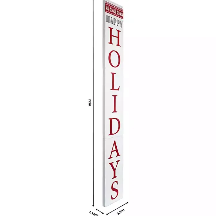 Outdoor Christmas Decorations>Kirklands Home Happy Holidays Snowflake Christmas Porch Board