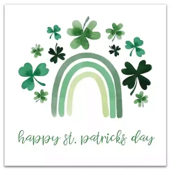St Patricks Day Decorations>Kirklands Home Happy St. Patrick's Day Rainbow Canvas Art Print