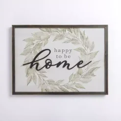 Kirklands Home Happy to Be Home Wreath Wall Plaque Discount