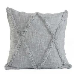 Pillows>Kirklands Home Harbor Tufted Diamond Pillow, 18 in. Gray