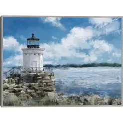 Kirklands Home Harbor Watch Framed Canvas Art Print Clearance