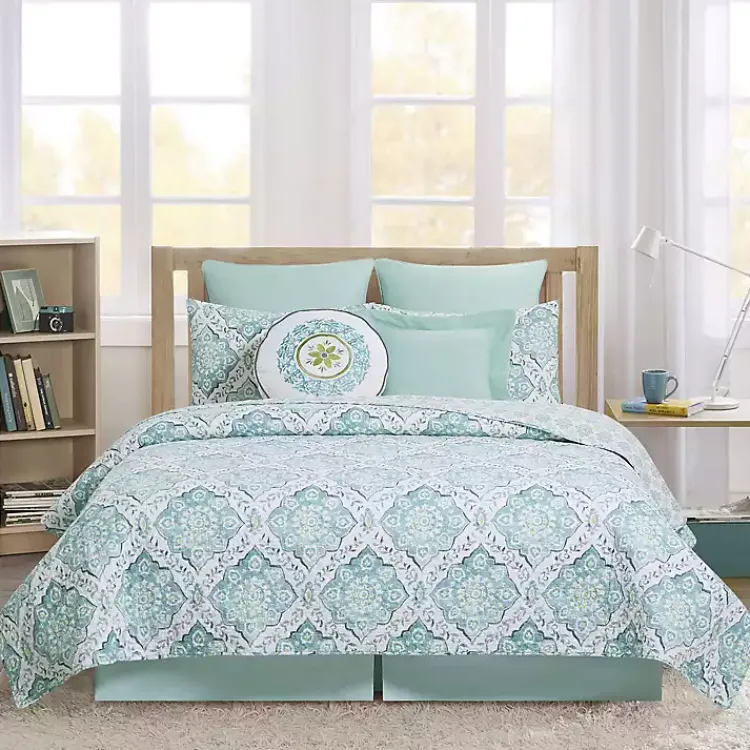 Kirklands Home Harlen Mosaic 3-pc. King Quilt Set Blue Discount