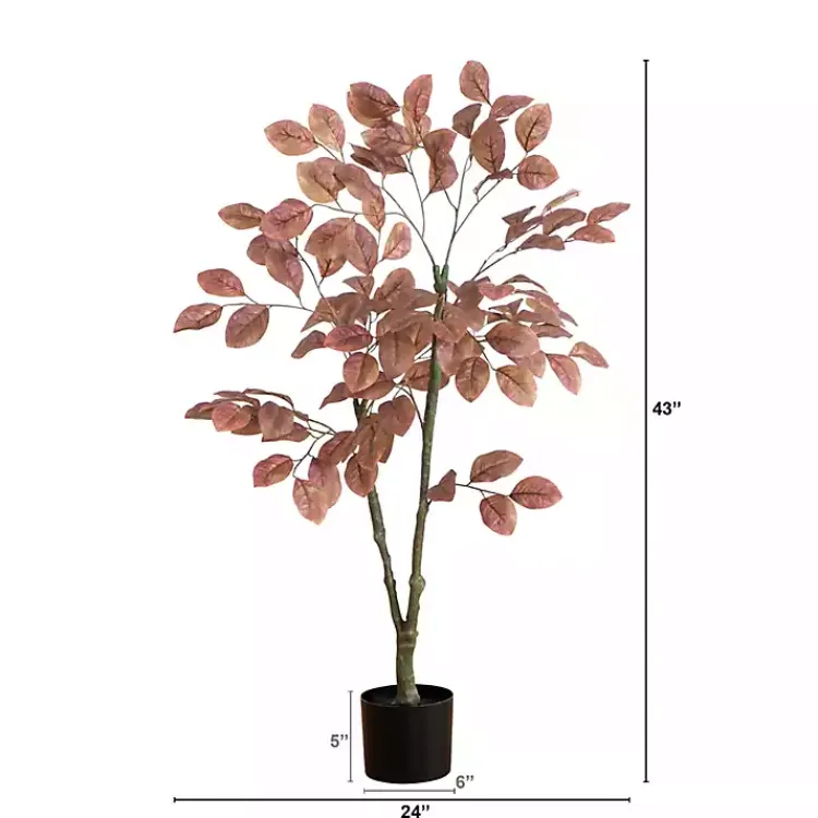 Trees & Topiaries>Kirklands Home Harvest Dogwood Tree in Nursery Planter, 3.5 ft.