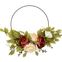 Fall>Kirklands Home Harvest Floral Half Wreath