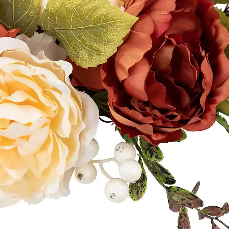 Fall>Kirklands Home Harvest Floral Half Wreath