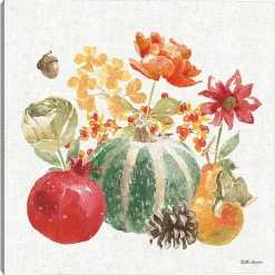 Fall>Kirklands Home Harvest Fruits Bouquet Canvas Art Print