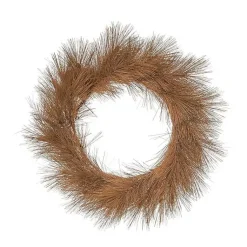 Fall>Kirklands Home Harvest Pine Needle Wreath Brown