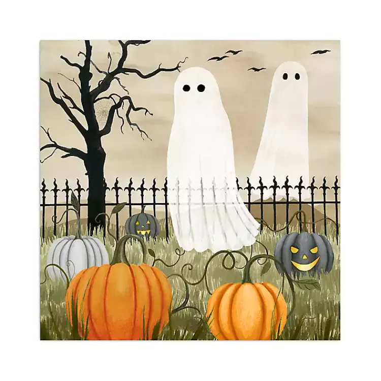 Halloween>Kirklands Home Haunted Pumpkin Patch Halloween Wall Plaque