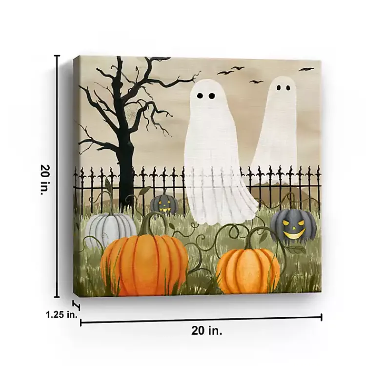 Halloween>Kirklands Home Haunted Pumpkin Patch Halloween Wall Plaque