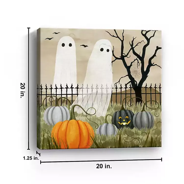 Halloween>Kirklands Home Haunting the Pumpkin Patch Canvas Art Print