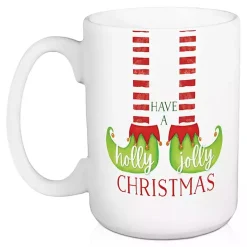 Christmas Dining & Entertaining>Kirklands Home Have a Holly Jolly Christmas Elf Mugs, Set of 2