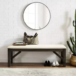Kirklands Home Hayden Dining Bench White Outlet