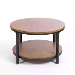 Kirklands Home Hayden Wood and Gunmetal Coffee Table Hot