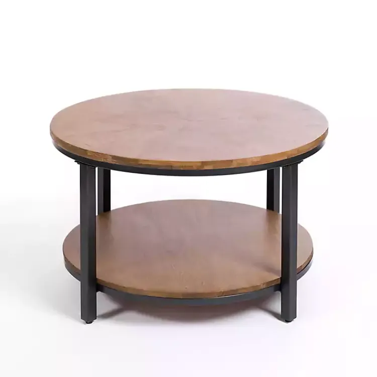 Kirklands Home Hayden Wood and Gunmetal Coffee Table Hot
