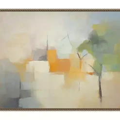 Kirklands Home Hazy Park Abstract Framed Canvas Art Print Clearance