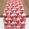 Valentines Day Decorations>Kirklands Home Heart Pattern Cotton Twill Valentine's Runner
