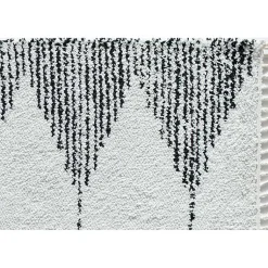 Kirklands Home Heath Black and White Moon Area Rug, 8x10
