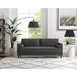 Kirklands Home Heather Chelsea Modern Sofa Gray Clearance