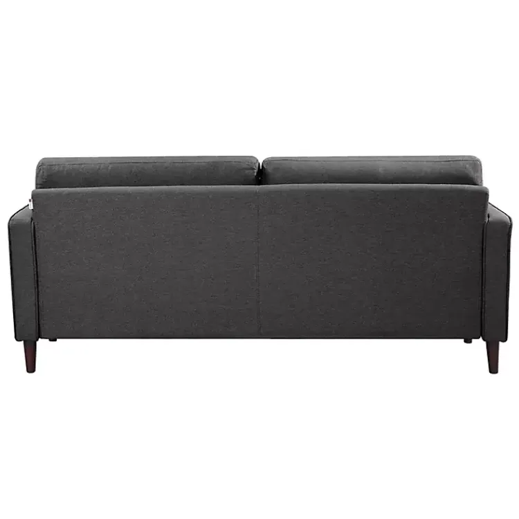 Kirklands Home Heather Chelsea Modern Sofa Gray Clearance