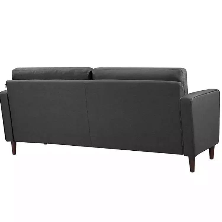 Kirklands Home Heather Chelsea Modern Sofa Gray Clearance